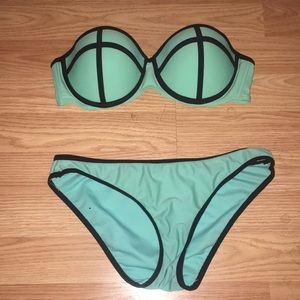 Mock Triangl swim suit